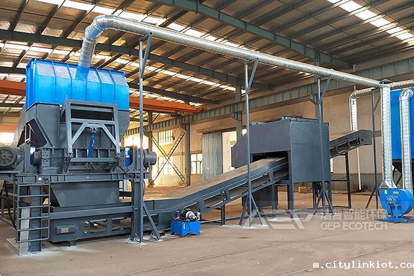 江苏大件垃圾处置中心,大件垃圾撕碎处理生产线项目案例
