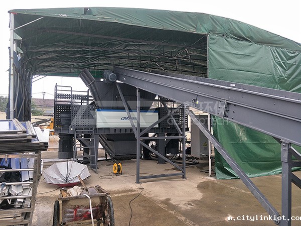 大件垃圾处置生产线现场