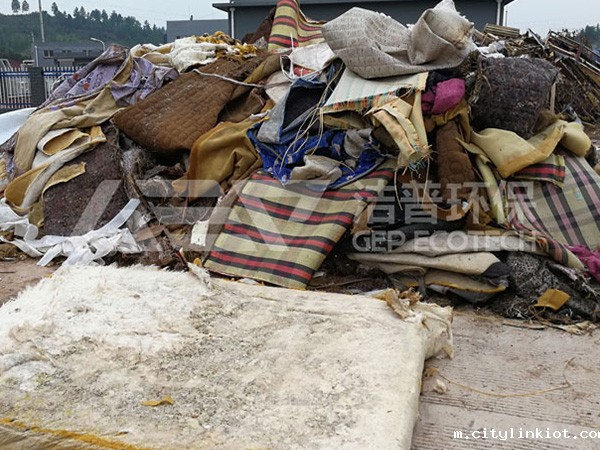 废家具破碎机处理设备,大件垃圾破碎分选系统解决方案