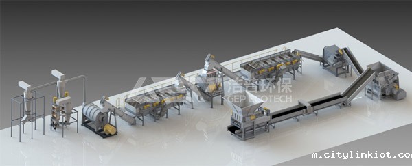 废塑料破碎工艺流程,附塑料造粒处理生产线流程图