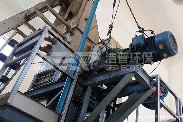 医疗华体会·(hth)体育处理系统,医疗废弃物预处理生产线现场