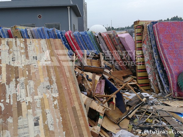 大件家具破碎机项目案例，大件垃圾处理流程方案