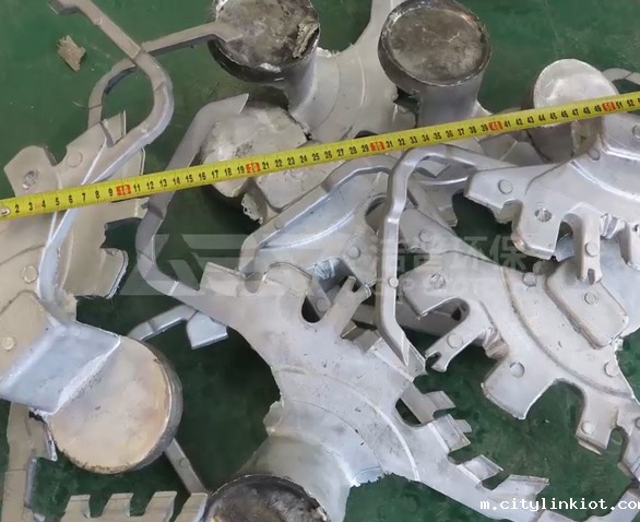 废铝合金铸件破碎机试机视频