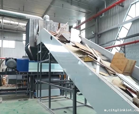 大件垃圾破碎拆解生产线项目现场视频